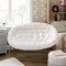 Emma and Oliver Janey Folding Double Saucer Chair with Steel Frame for Dorm, Living Room, or Bedroom